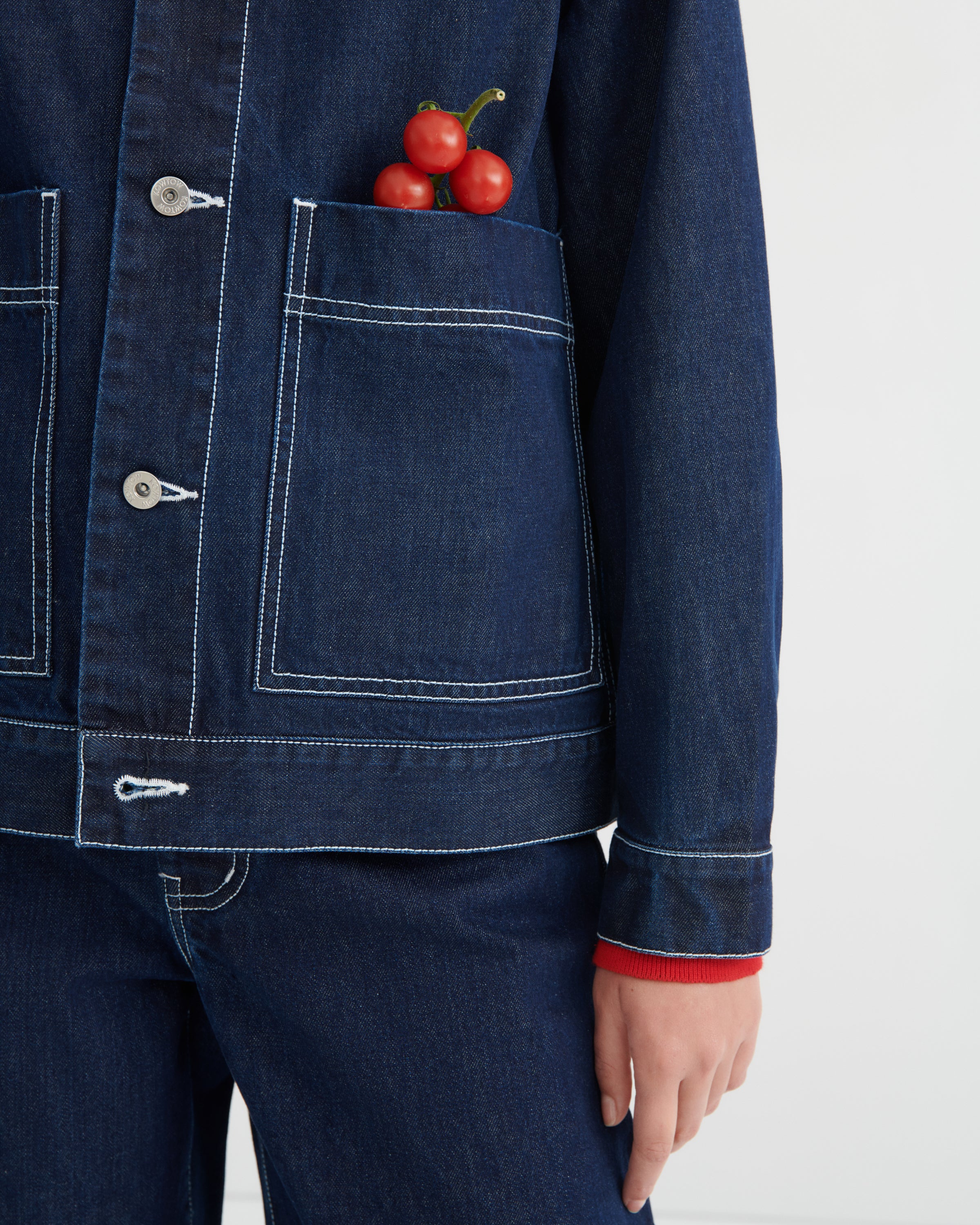 Kowtow Worker Jacket – Indigo Denim