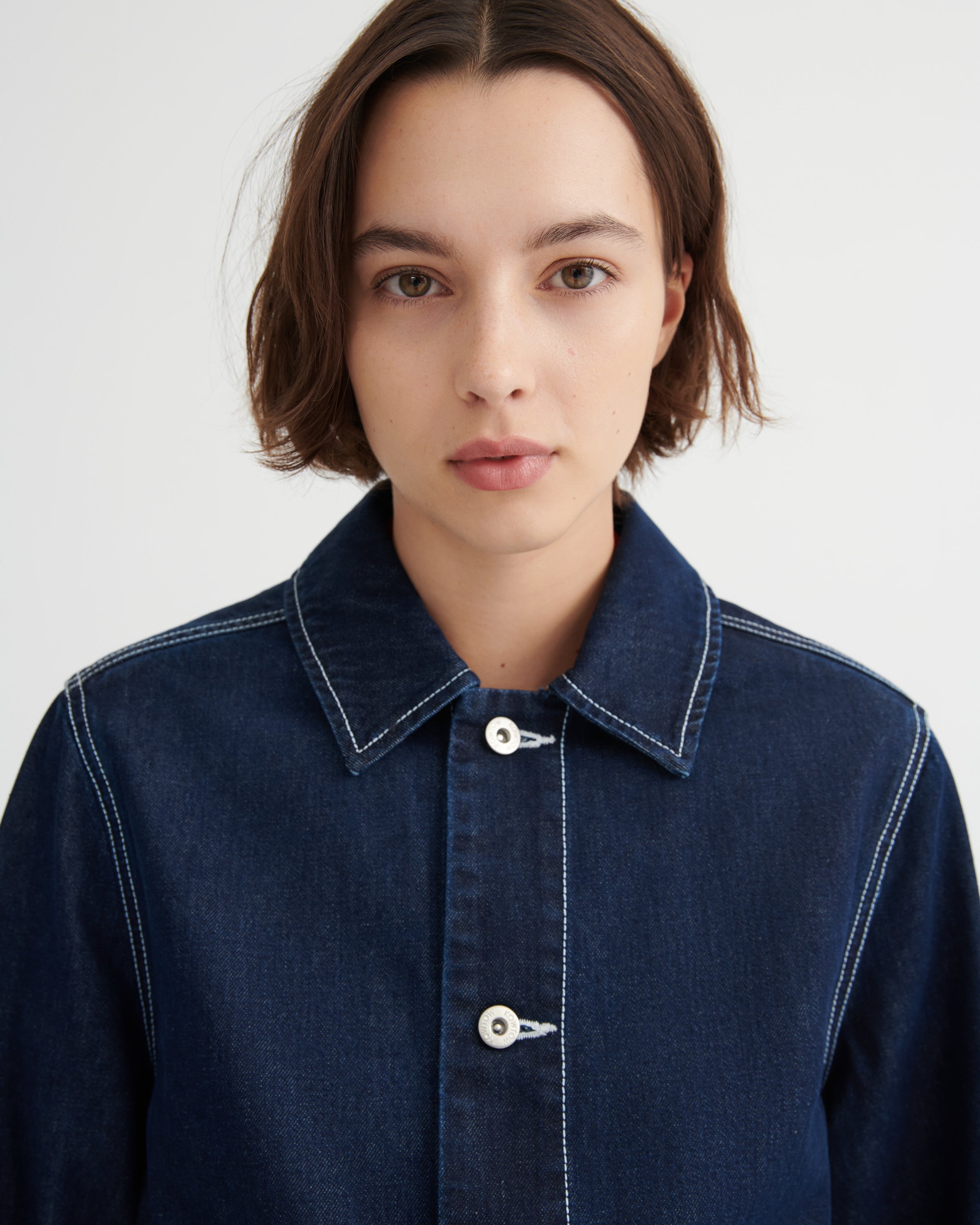 Kowtow Worker Jacket – Indigo Denim