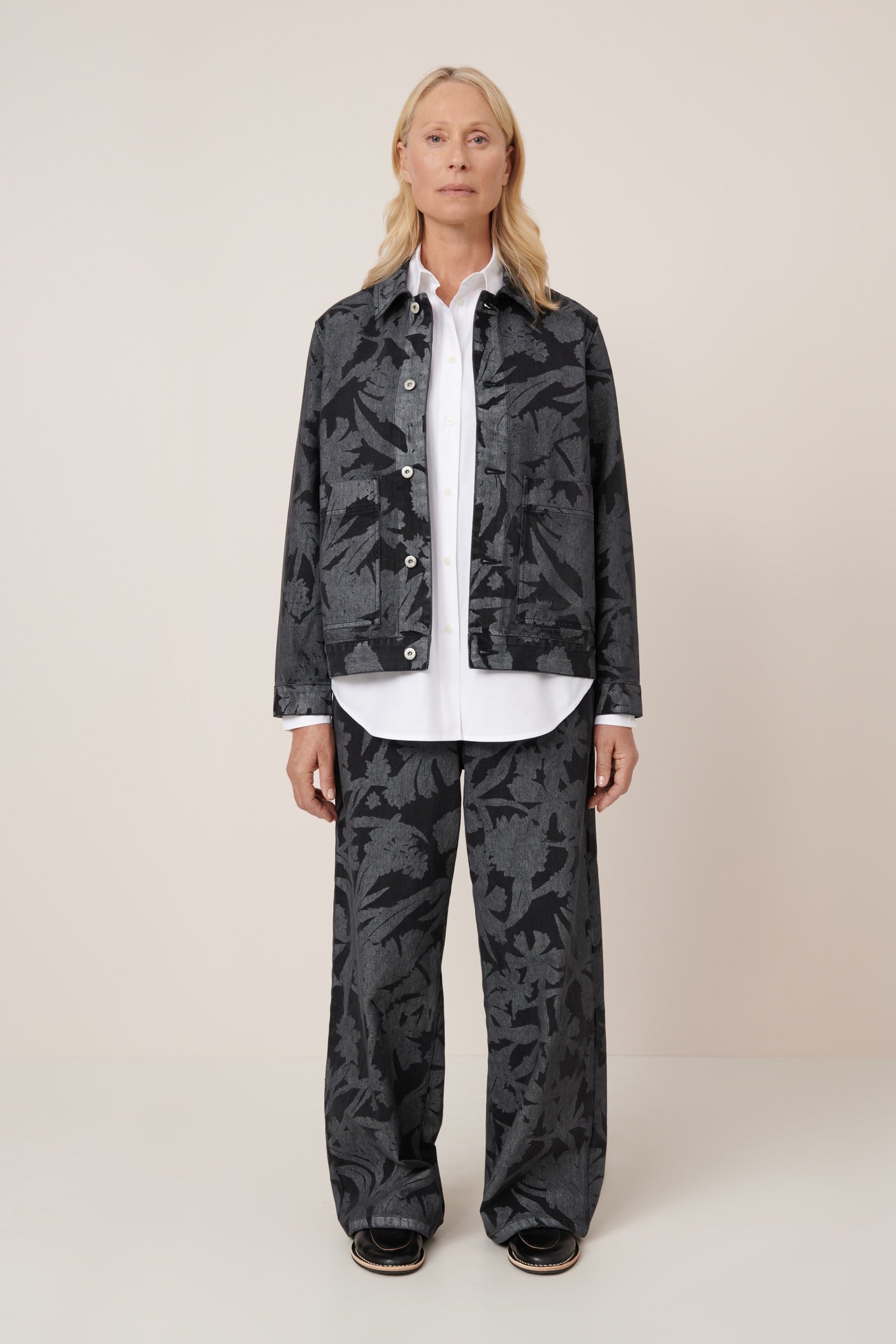 Kowtow Worker Jacket – Etched Denim