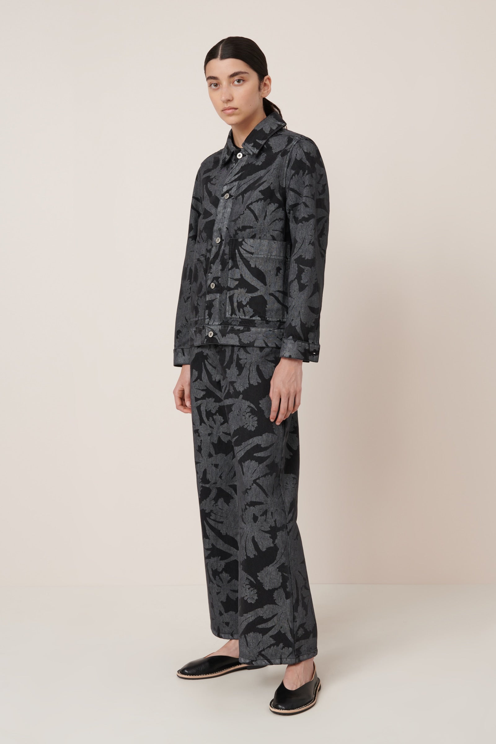 Kowtow Worker Jacket – Etched Denim