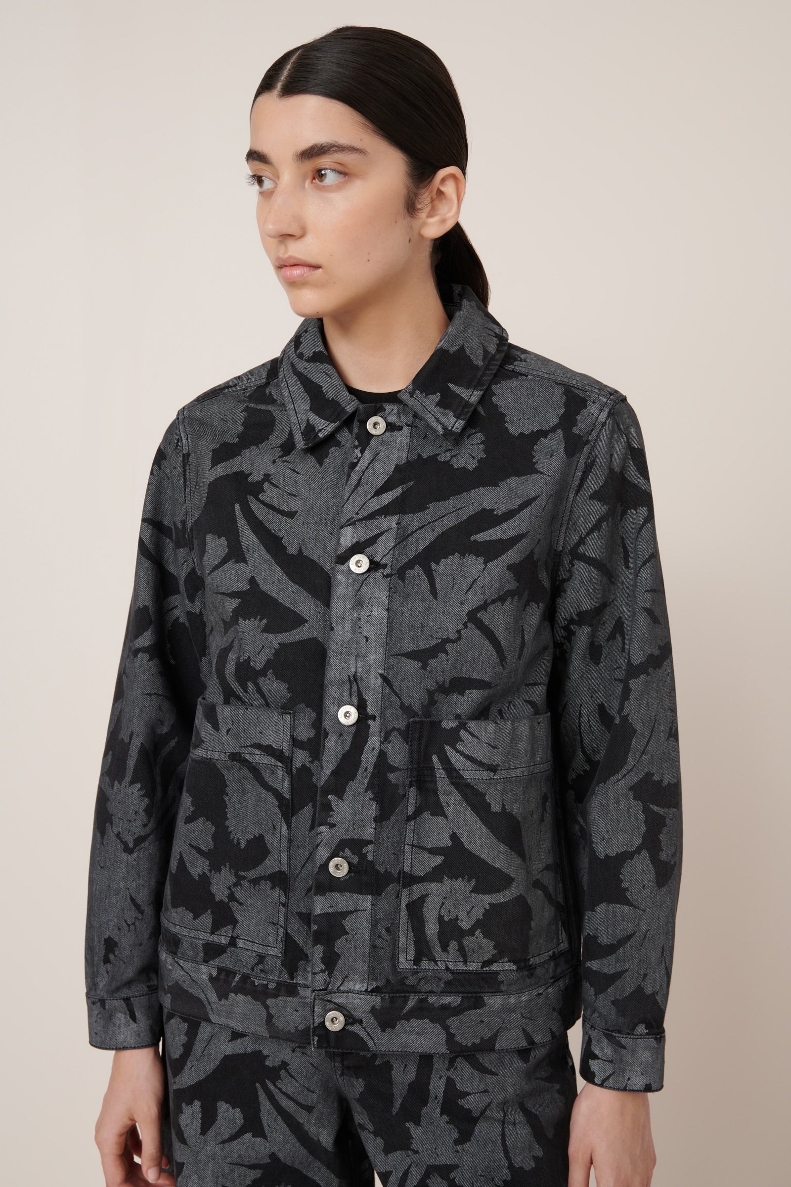 Kowtow Worker Jacket – Etched Denim