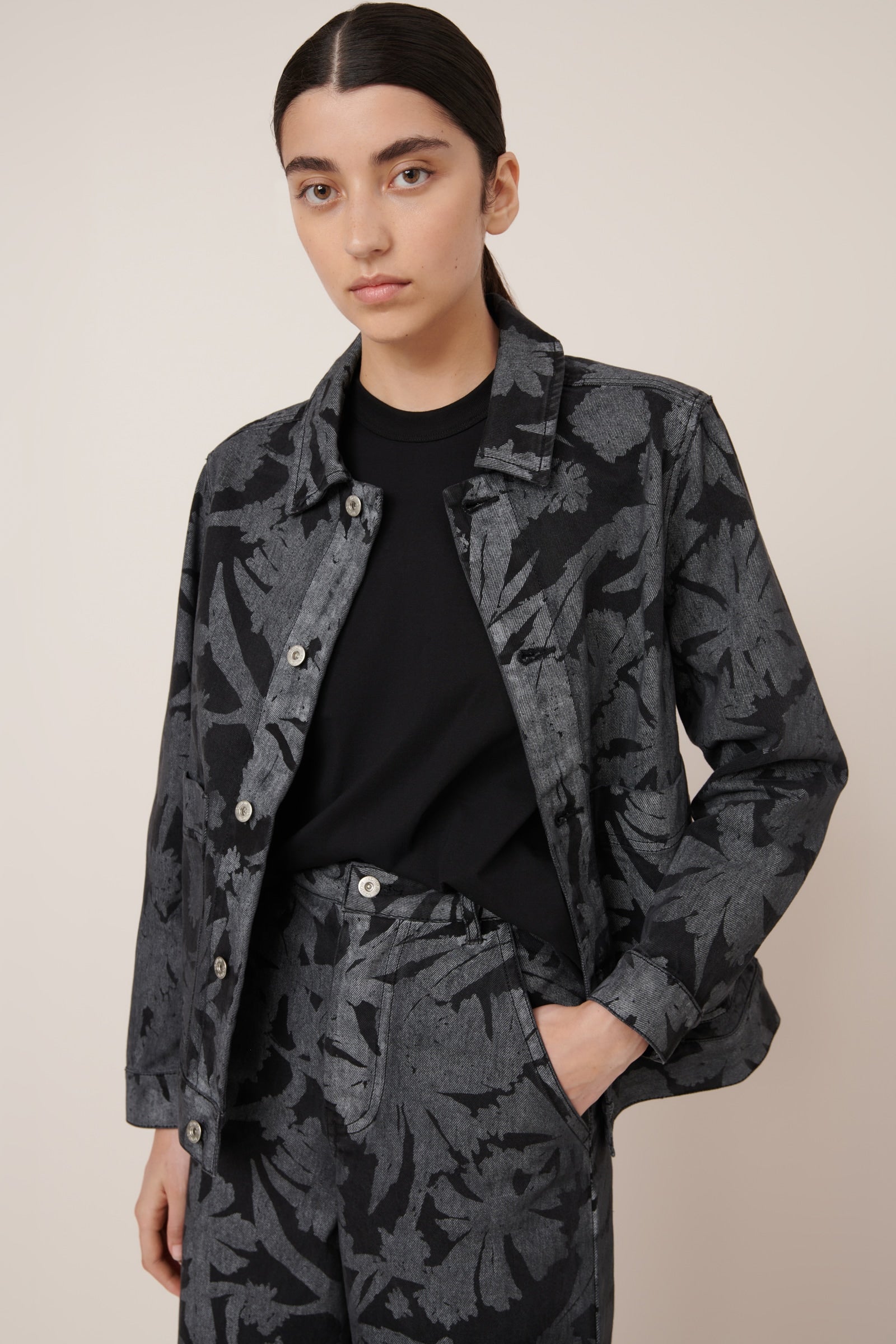 Kowtow Worker Jacket – Etched Denim